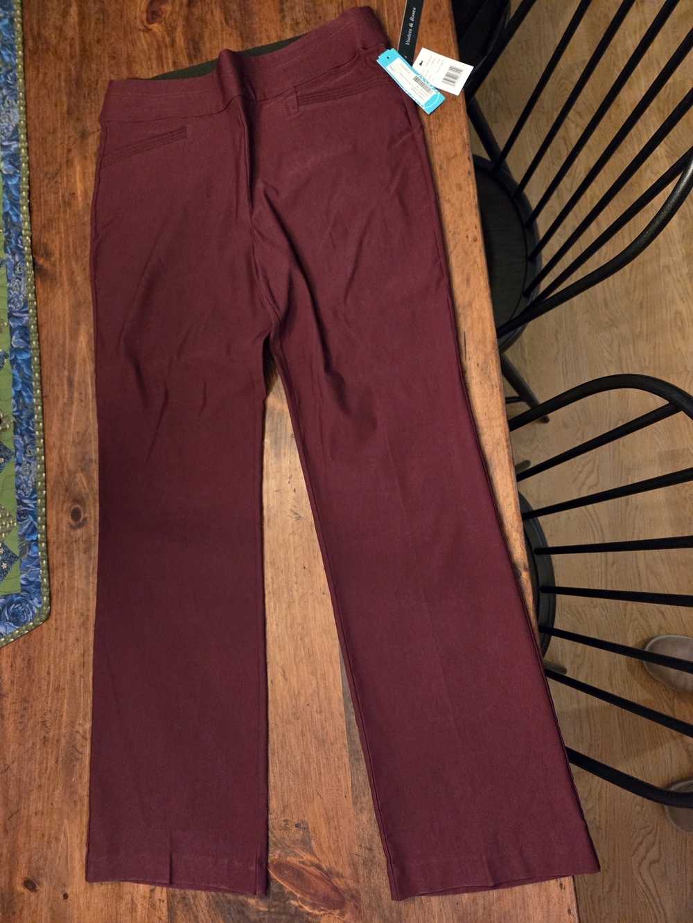 Women's Stretchy Pull On Bootcut Dress Pants
